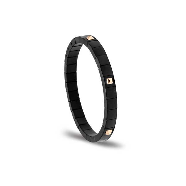 Pax Black Ceramic RG Pavé Bracelet